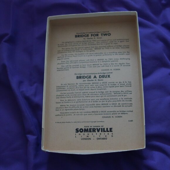 Vintage 1964  Milton Bradley Goren's Bridge for Two R4401 For Ages 12 To Adult - Picture 13 of 16